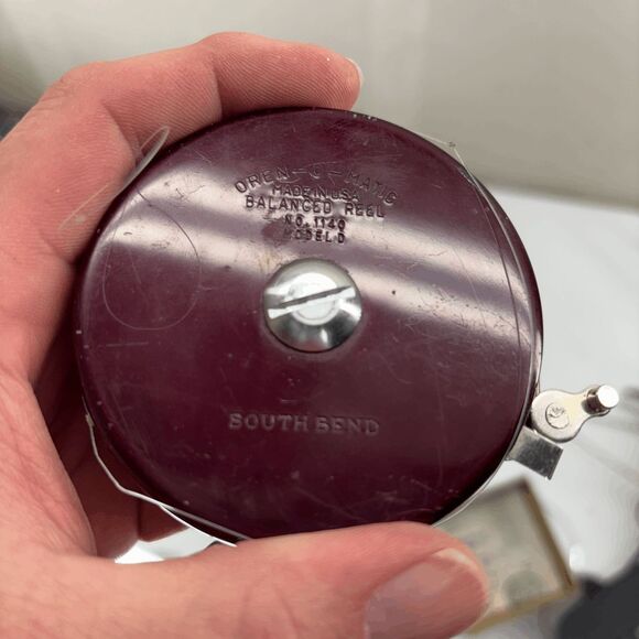 Rare Condition Vtg South Bend 1140 Oren-O-Matic Fly Reel In Box W/ Manual - NICE - Picture 6 of 12